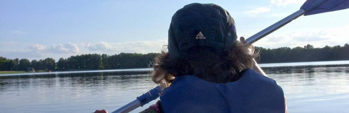 Paddeln auf dem See